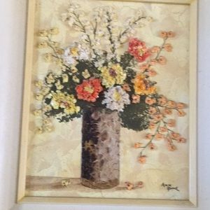 In excellent condition This is an Ann Pine Painting, Vintage 3D Art.
